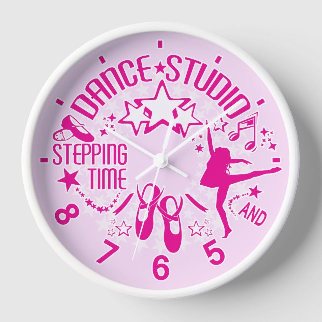 Horloge Club de danse rose (Recto)