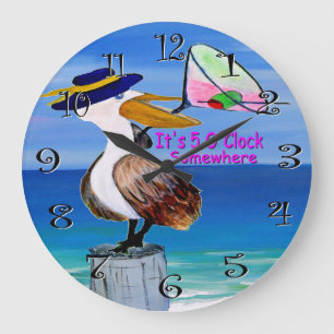 horloge cocktail pélican