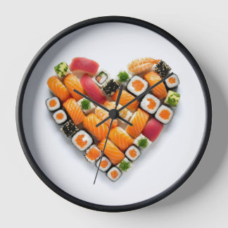 Horloge Coeur de sushi