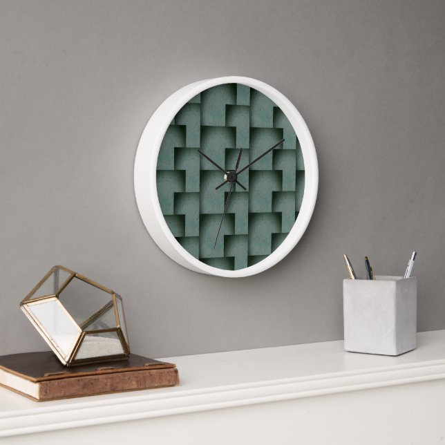 Horloge Coeurs de Nana (noir et gris) (Bureau)