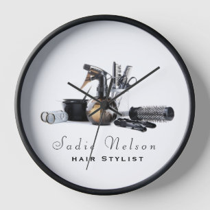 Horloge Coiffeuse Salon Outils Beauté Business