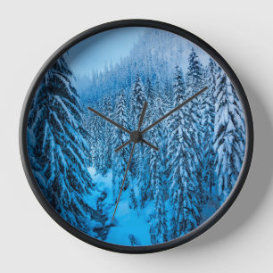Horloge Col de Snoqualmie, État de Washington.