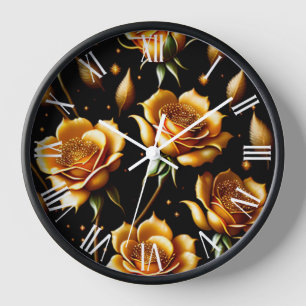 Horloge Collection de Roses d'or Boho de luxe moderne