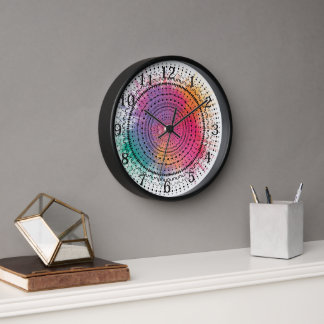 Horloge Coloré