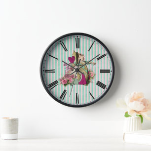 Horloge Coloré Vintage Wonderland Queen
