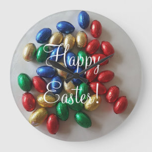 Horloge colorée amusante Chocolat Oeufs de Pâques