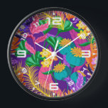 Horloge Colorful Exotic Floral Pattern-23148<br><div class="desc">Colorful Exotic Floral Pattern-23148</div>