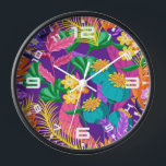 Horloge Colorful Exotic Floral Pattern-23148<br><div class="desc">Colorful Exotic Floral Pattern-23148</div>