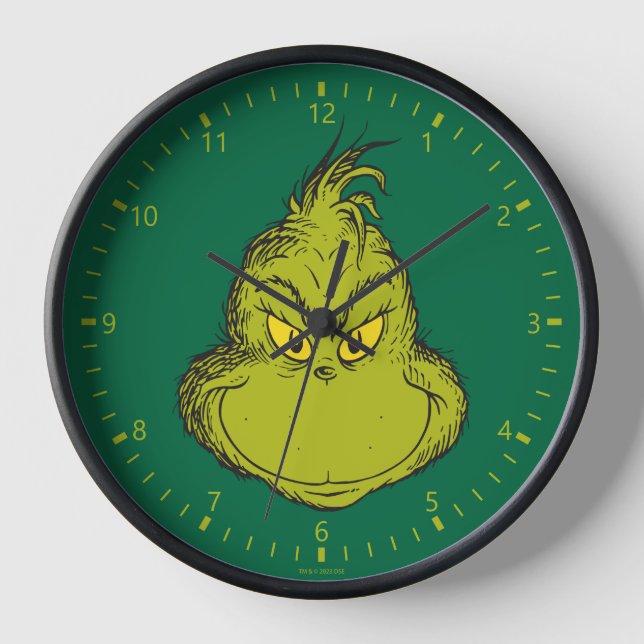 Horloge Comment le Grinch a volé Noël Classique Grinch (Recto)