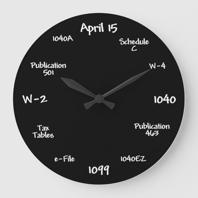 Horloge comptable - Horloge d'heure de taxe (Recto)