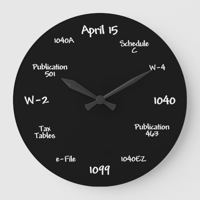 Horloge comptable personnalisable - Horloge heure  (Recto)