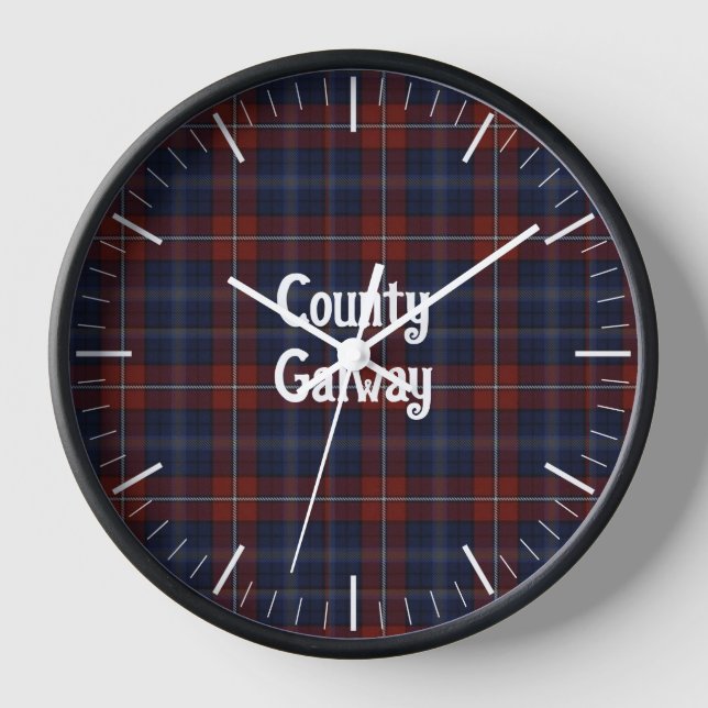 Horloge Comté d'Irlande Galway Tartan (Recto)