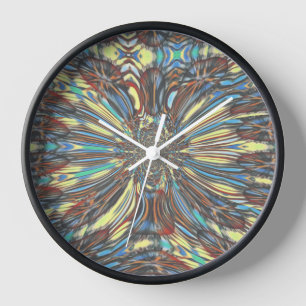 Horloge Conception Abstraite Optique d'Art Pop Urbain Afri
