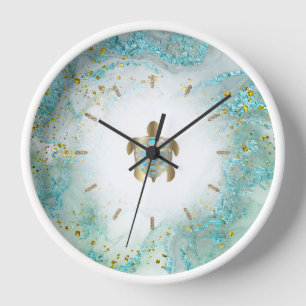 Horloge Conception turquoise des tortues de mer