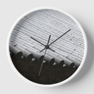Horloge Conçu avec une photo de Corée du Sud, White W