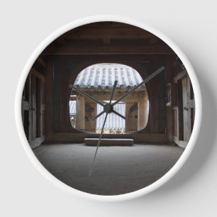 Horloge Conçu avec une photo de Corée du Sud, White W