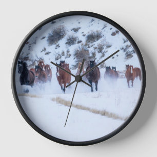 Horloge Conduite de chevaux Cowboy Ranch Hideout, Shell,