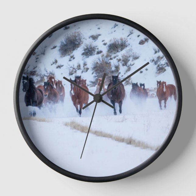 Horloge Conduite de chevaux Cowboy | Ranch Hideout, Shell, (Recto)