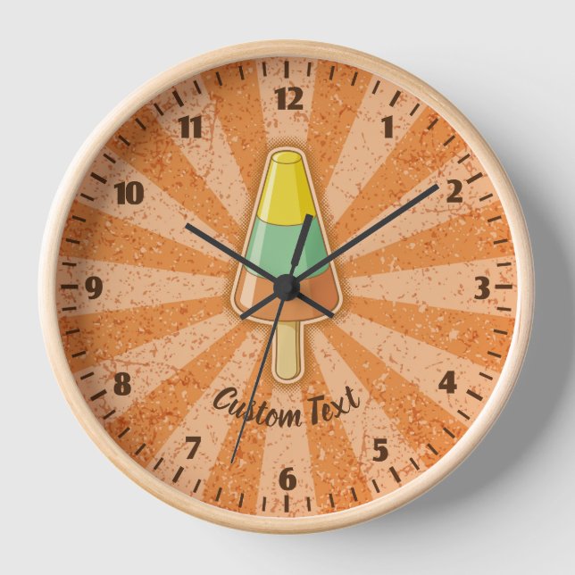 Horloge Cone Shaped Sorbet Stick Large Clock (Recto)