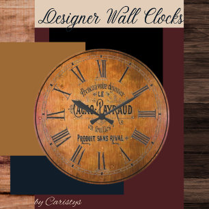 Horloge contemporaine en Barre de Vin