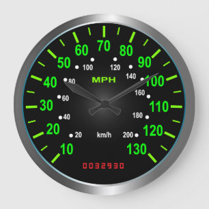 Horloge cool du compteur de vitesse