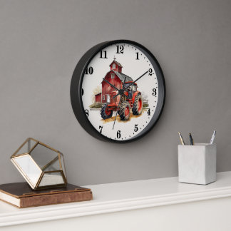 Horloge Cool Pays fourgonnette tracteur