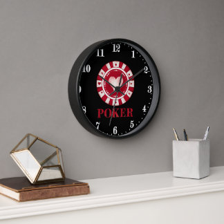 Horloge Cool poker salle mot art Casino