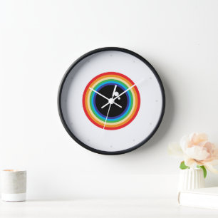 Horloge Cool Rainbow Eyeball