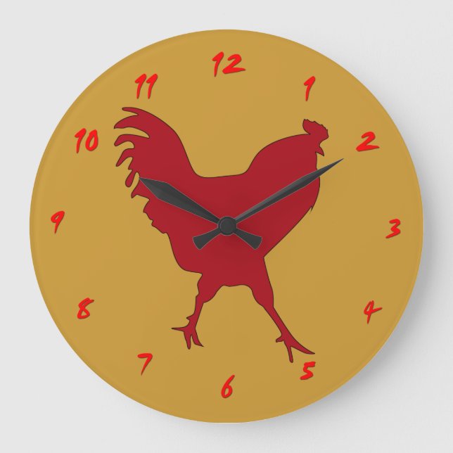 Horloge Coq Rouge (Recto)