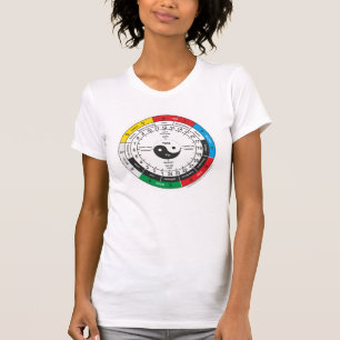 Horloge corporelle traditionnelle chinoise T-shirt