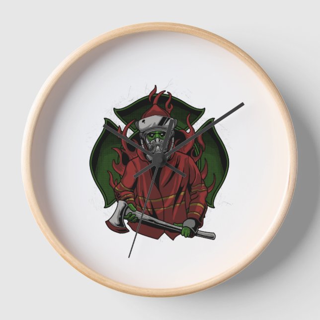 Horloge Costume d'Halloween pompier (Recto)