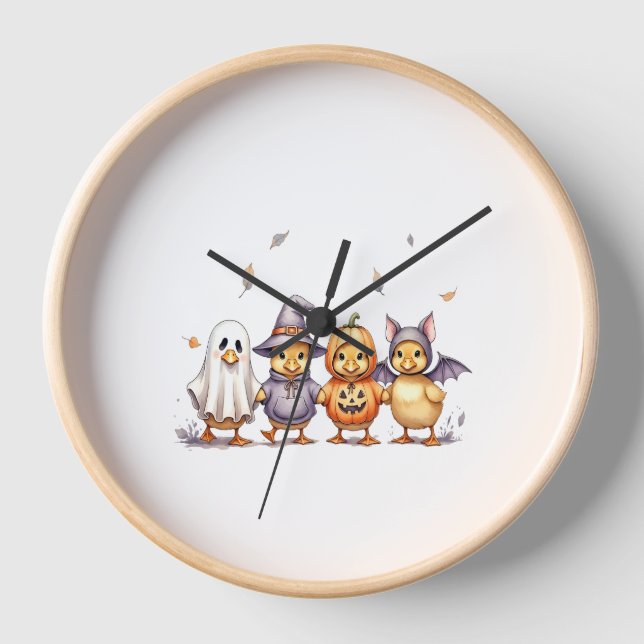 Horloge Costume Halloween Cute Ducklings (Recto)