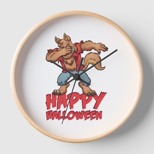 Horloge Costume Halloween Dabbing Werwolf Halloween (Recto)