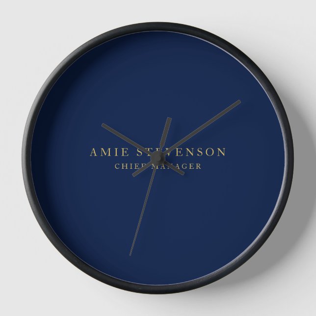 Horloge Couleurs d'or bleu Professional Classic Plain (Recto)