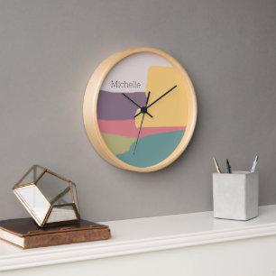 Horloge Couleurs estivales modernes