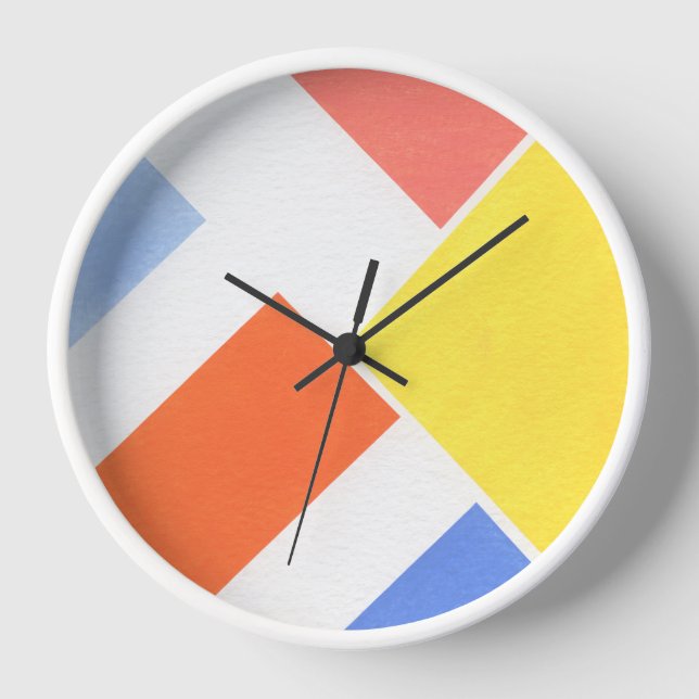 Horloge Couleurs minimalistes (Recto)