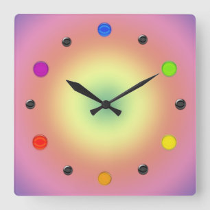 Horloge - Couleurs primaires
