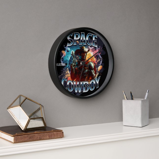 Horloge Cow-boy Espace Réel Dans L'Espace (Bureau)