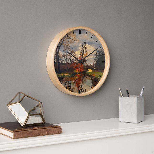 Horloge Creek Side in Autumn, Original de Gary Poling (Bureau)