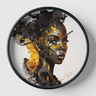 Horloge Créez votre propre déesse d'or