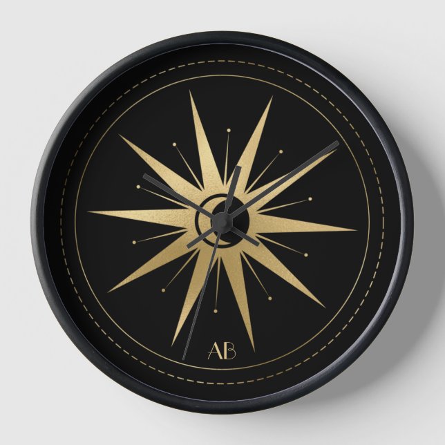 Horloge Créez votre propre Tarot Star Arcane Or (Recto)
