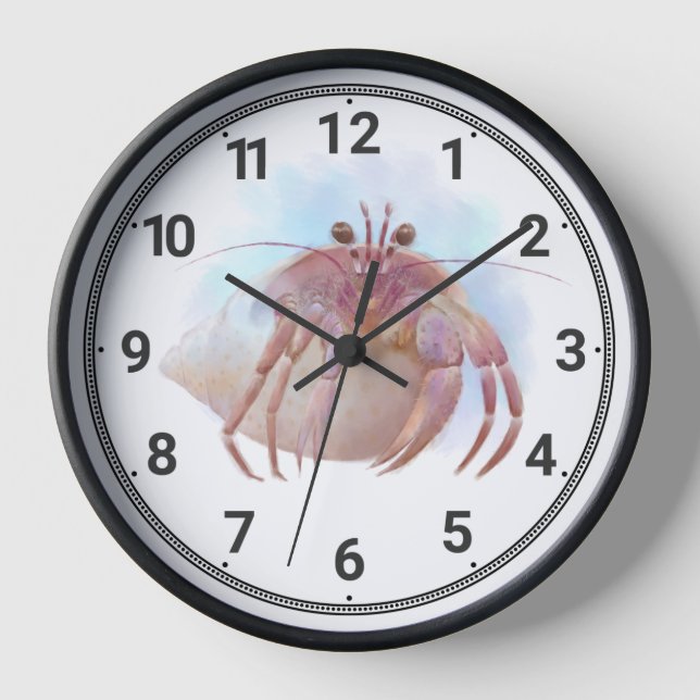 Horloge Croquis de crabe aux hermites (Recto)