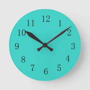 Horloge Cuisine Turquoise
