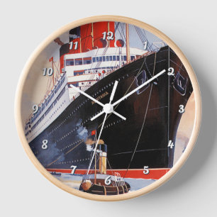 HORLOGE CUNARD OCEAN LINER AQUITANIA
