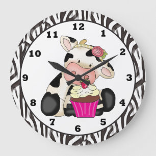 Horloge Cupcake Cow