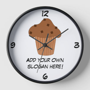 Horloge Customiser ce graphique Choc Chip Muffin