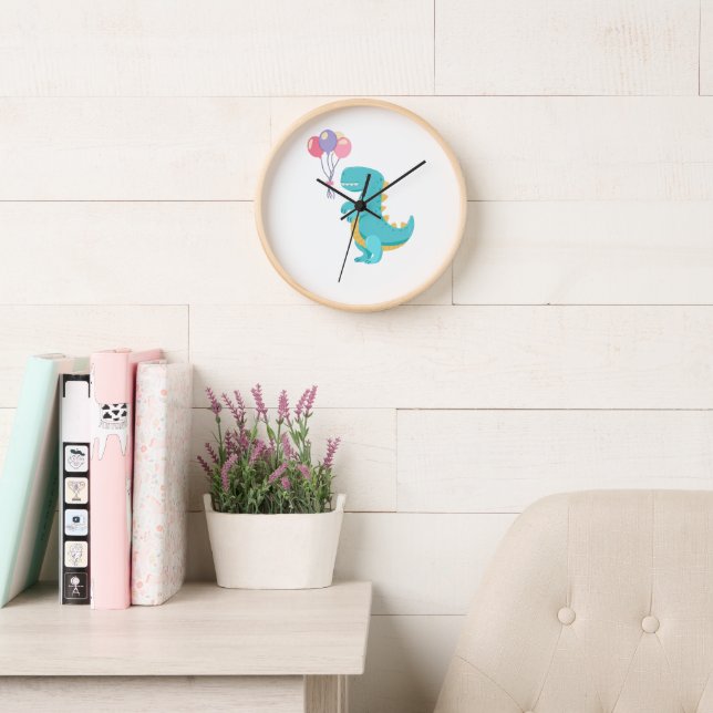 Horloge Cute Bird Kids Wall Clock – Soft Nursery Decor (Salle de lecture)
