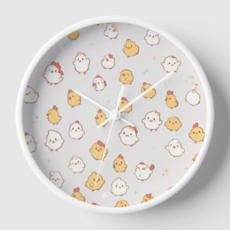 Horloge Cute Chicks