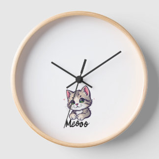 Horloge Cute Kitten