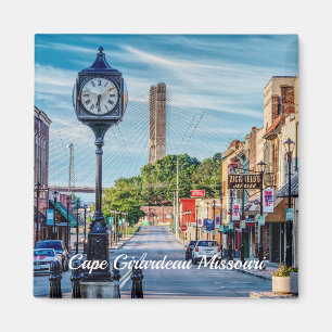Horloge Dans Le Centre-Ville Cape Girardeau Magnet